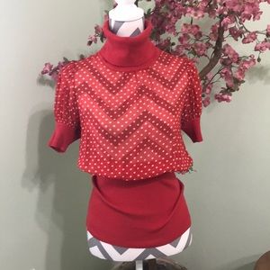 Turtleneck see through top